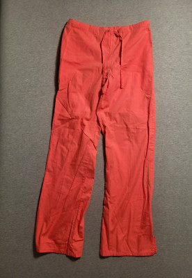 Baby Phat Women s Flare Leg Scrub Bottom Peach Size Small Style 26030 Elastic