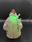 Lighted Ceramic Santa Figurine - tested, working