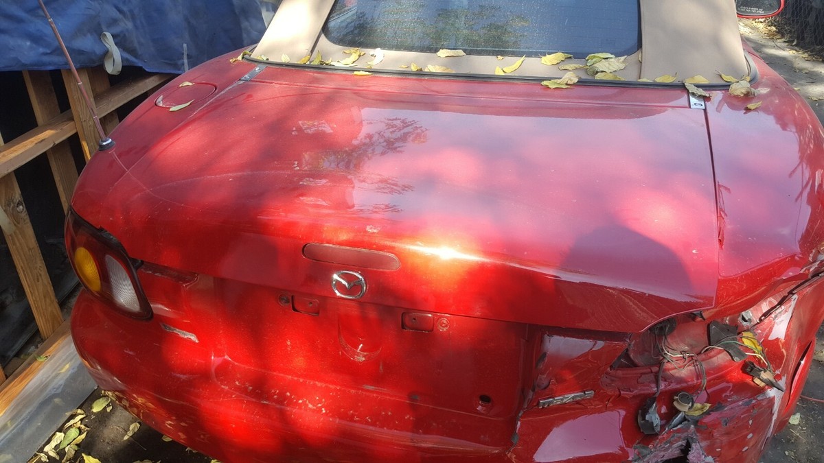 1999-2005 MAZDA MX-5 MIATA 1.8L NB DECK LID TRUNK LID RED | eBay