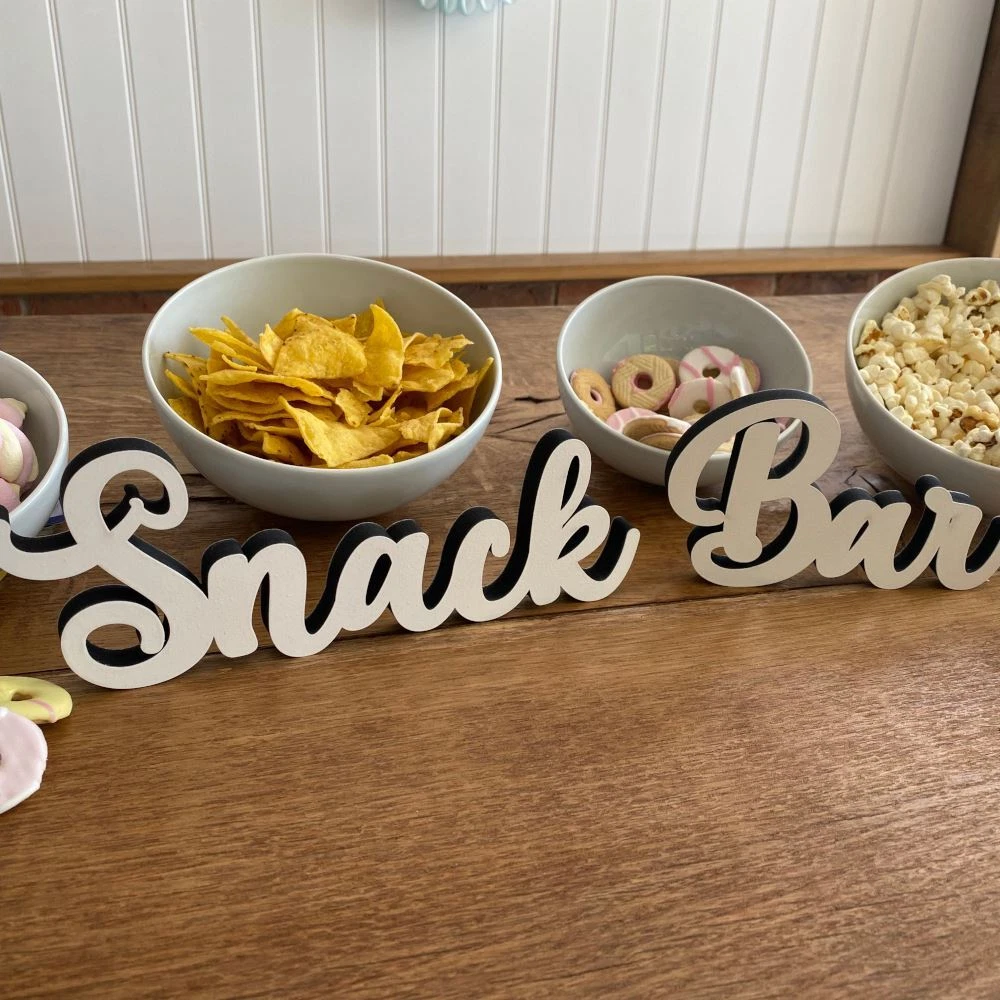 Snack bar sale table