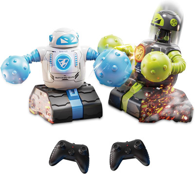Remote Control Fighting Robots Set of 2, RC Ejecting Battle Robot with Adjustabl