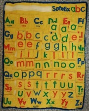 Mary Makers Sofstix ABC's Cloth Alphabet Letters Kids Spelling Writing Aid 1986