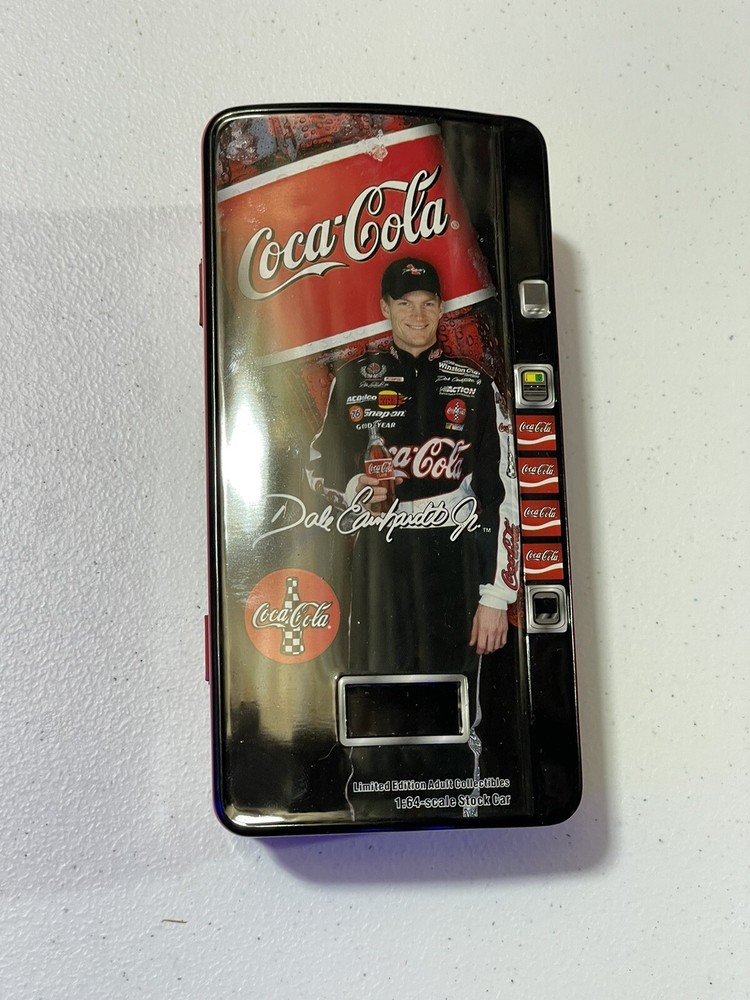 1998 Dale Earnhardt Jr #1 Coca Cola Polar Bear 1/64 Vending Machine Tin