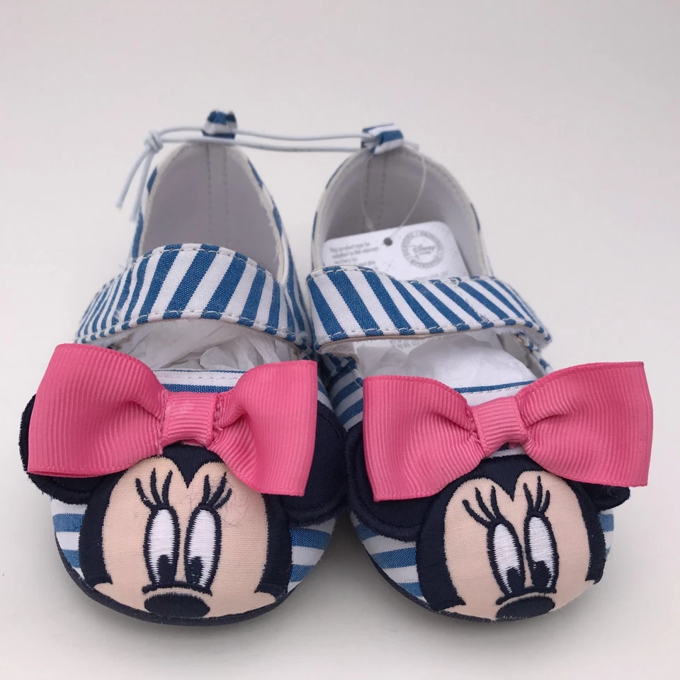 Disney Store Minnie Mouse Berço Sapatos Vestir Fantasia Cosplay Listrada NOVO - Imagem 2 de 3