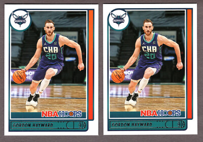 (2) 2021-22 NBA HOOPS GORDON HAYWARD CARD #160 LOT **NM-MT** CHARLOTTE HORNETS