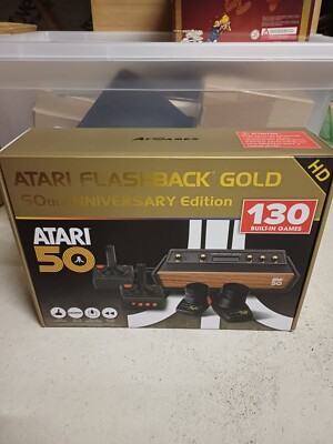 Atari Flashback Gold 50th Anniversary Edition 8GB Spielkonsole - Schwarz - Neu