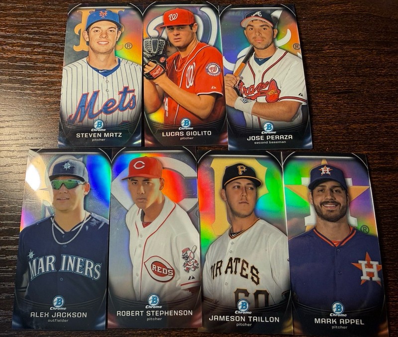 2025 Bowman Chrome Mini Prospects Lot - Matz Peraza Appel Giolito Taillon