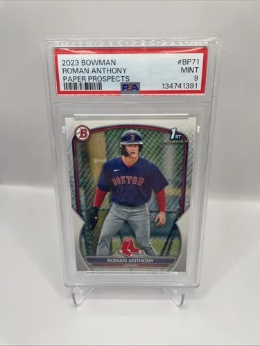 2023 Bowman ROMAN ANTHONY Paper Prospects Card BP71 Boston Red Sox PSA 9 MINT