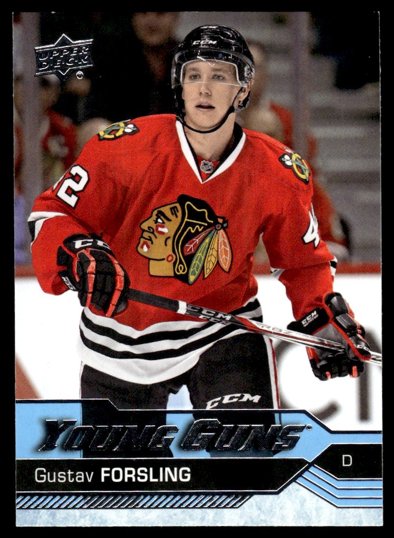 2016-17 Upper Deck Young Guns Gustav Forsling Rookie Chicago Blackhawks #240