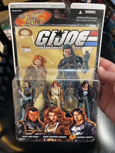 GI Joe Comic 3 Pack Spirit Iron-Knife Agent Courtney Krieger Hannibal Reborn 16