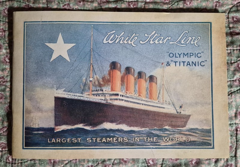 White Star Line TITANIC 30 Page Brochure (See Description)