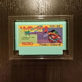 NES Solomon'S Key 2 Tecmo Famicom Title With Box And Manual JPN Vintage Limited