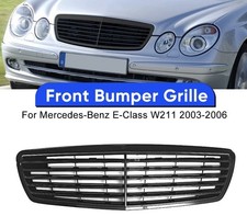 Nieren Grill Glanz Schwarz K&uuml;hlergrill F&uuml;r Mercedes E-Klasse W211 03-06