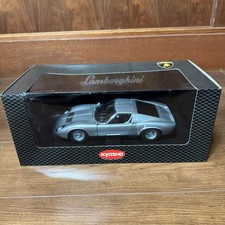 Kyosho 1/18 Lamborghini Miura P400 SV Silver Diecast Model Car New