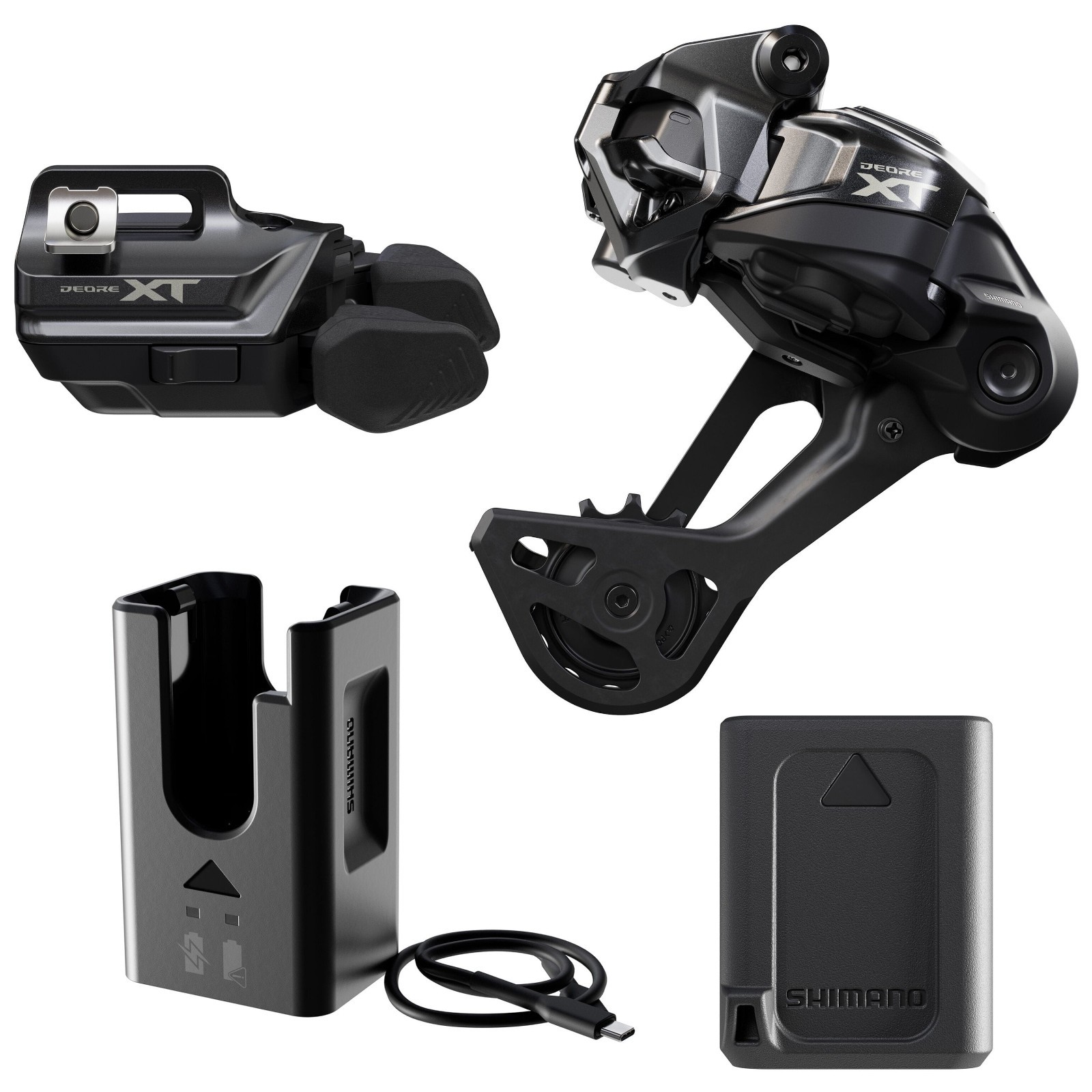 Shimano Deore XT Di2 M8250 Upgrade Kit I-Spec EV SGS Shifter Rear Derailleur 12S