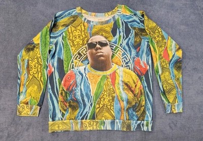 Brooklyn Mint Biggy Smalls Long Sleeve Pullover Fleece Shirt Size Medium mACQ-05