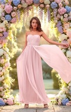 Lipsy Pink Maxi Dress 8 Evening Wedding Party Occasion Bella Multiway Gown Prom