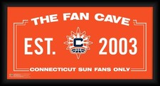 Connecticut Sun Framed 10" x 20" Fan Cave Collage