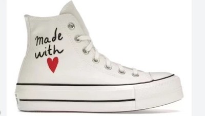 Converse Chuck Taylor All Star High Lift Platform  Made With Love  Women s 9