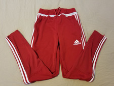 Mens adidas Pants S Small Red Athletic Gym Workout Jogger