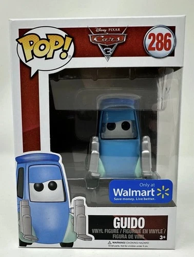 Funko Pop! Guido #286 Cars 3 Disney Pixar Vinyl Figure Walmart Exclusive VAULTED