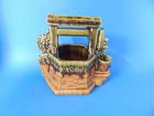 McCoy USA Pottery Wishing Well Planter Vtg. w/Chain 1960s