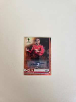 2018-2019 Topps Chrome - Chris Smalling - Orange Refractor Auto #/25