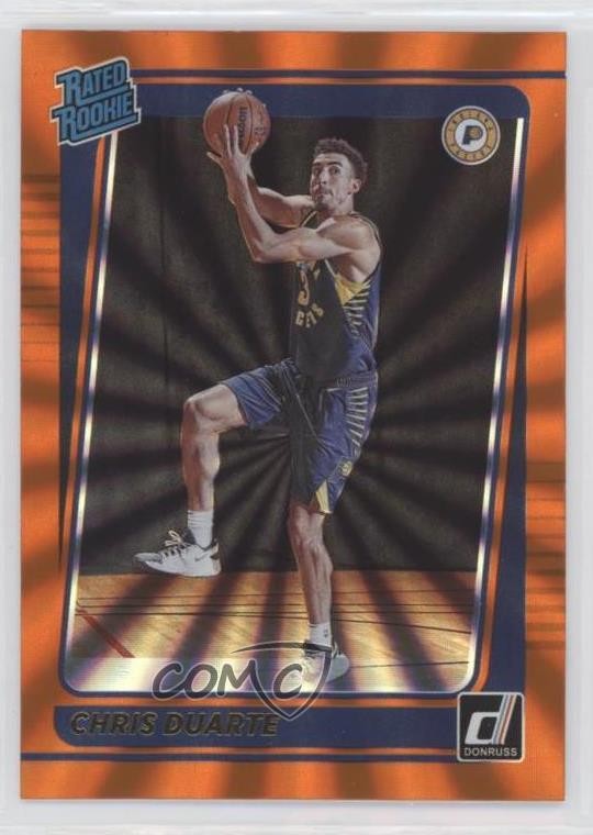 2021-22 Panini Donruss Rated Holo Orange Laser Chris Duarte #223 Rookie RC 06l5
