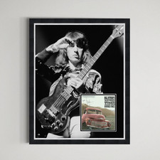 Bill Wyman - The Rolling Stones Hand Signed Authentic Autograph Framed Display