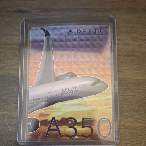 Delta Airlines Airbus A350 Collectible Trading Card No. 49 (2016) (RARE)