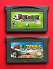 Mario Golf & Tennis Nintendo Game Advance Lot 2 GBA Mario Games Authentic Saves