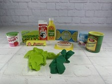 Melissa  Doug Wooden Fridge Food Playset Pretend Play Kitchen Grocery 