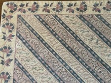 Lot de 6 napperons décoratifs vintage - couleurs marron, vert, rose