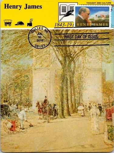 Dr Jim Stamps Maximum Card Henry James Three Ounce Fdc