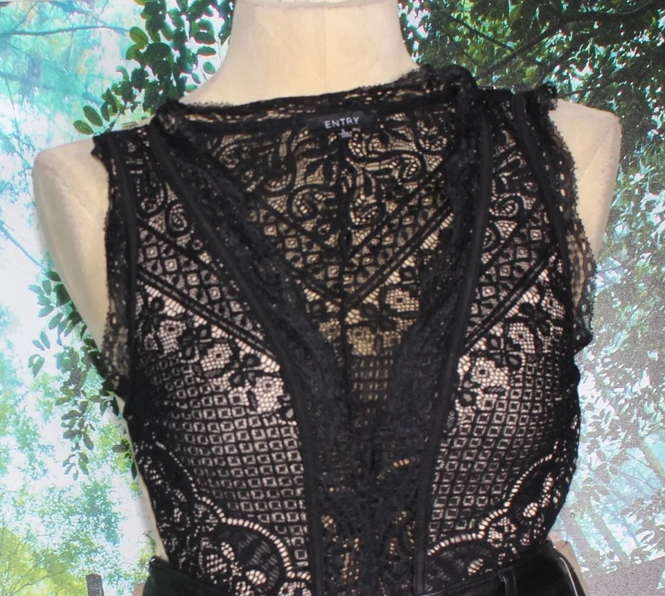 100% LEATHER PANTS W/  LEATHER JACKET 10/MEDIUM - Image 4 of 4