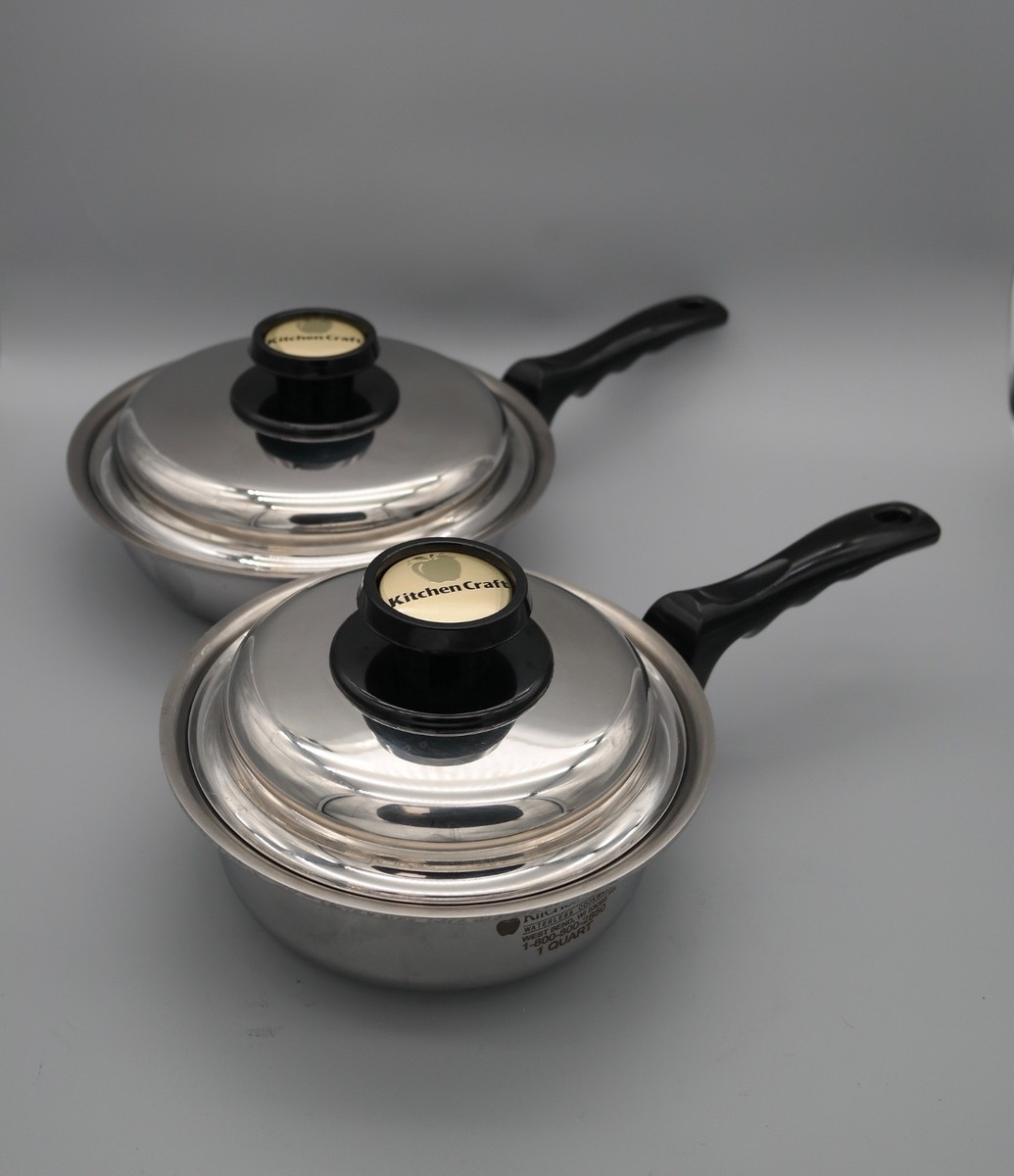 Kitchen Craft West Bend Waterless Stainless Steel Cookware 8 Piece