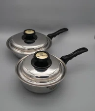 Kitchen Craft West Bend Waterless Stainless Steel Cookware 8 Piece Set Lot