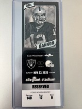 '25 Las Vegas Raiders vs Cleveland Browns Ticket Stub -Shedeur Sanders First Win