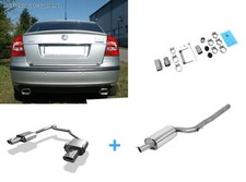  Duplex Komplettanlage ab Kat Skoda Octavia 1Z 135x80 flachoval