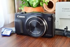     Excellent 5 Canon Power Shot SX700 HS 16.1MP Black Digital Camera From Japan