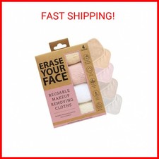 ERASE YOUR FACE Face Reusable Makeup Removing Cloths With Friendly Packaging By