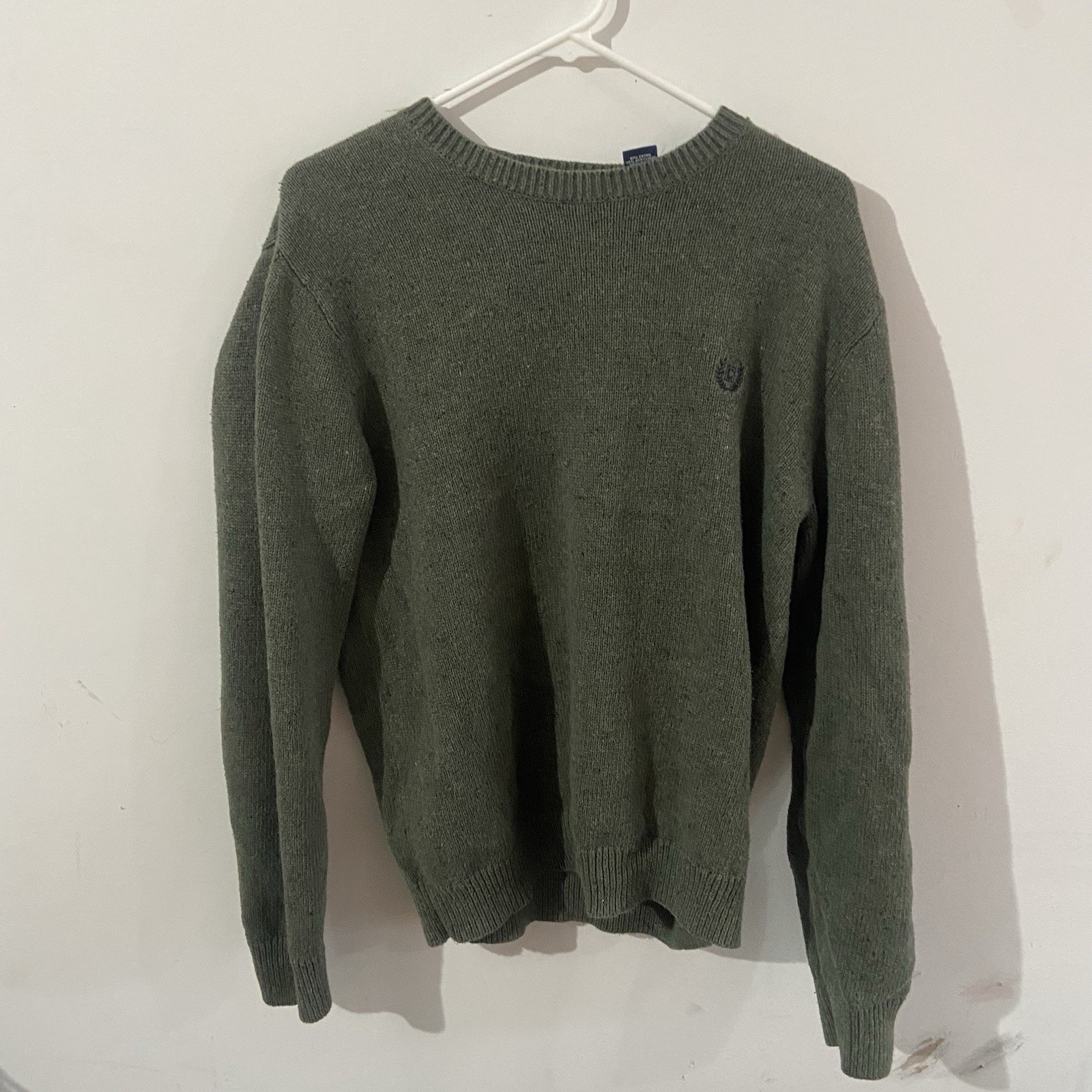 Chaps Men’s Size Medium green 100% Cotton Sweater