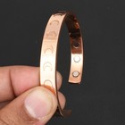 Half Moon Design Pure Copper Magnetic Pain Therapy Bangle Jewelry CB-06-053 — photo 4