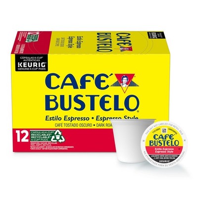 12 PCS Cafe Bustelo Espresso Single Serve Keurig KCup Pods Drink Beverage Set