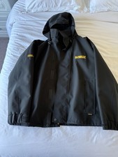 Dewalt Goretex  Fleece Lined Jacket Men’s Black Size L  With Overtrousers Size M