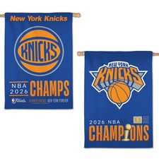 2025 2026 NBA Finals Champions New York Knicks 2 Sided Banner 28x40