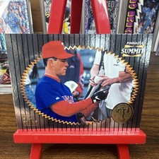 Pinnacle Summit Silver Foil (Gold Stamp)1996  Will Clark #105 Texas Rangers