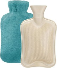 Hot Water Bottle Rubber W/ Soft Cover 2 Liter Classic Hot Water Bag Pain Relief