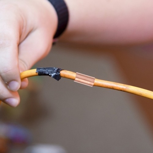 Rosy Copper Wire Terminal Blocks 250Pcs Durable Crimp Cable Connector for Home - Afbeelding 3 van 12