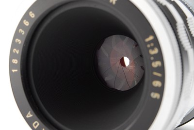 Top MINT w/Caps] Leica ELMAR 65mm f/3.5 Visoflex Lens Chrome w